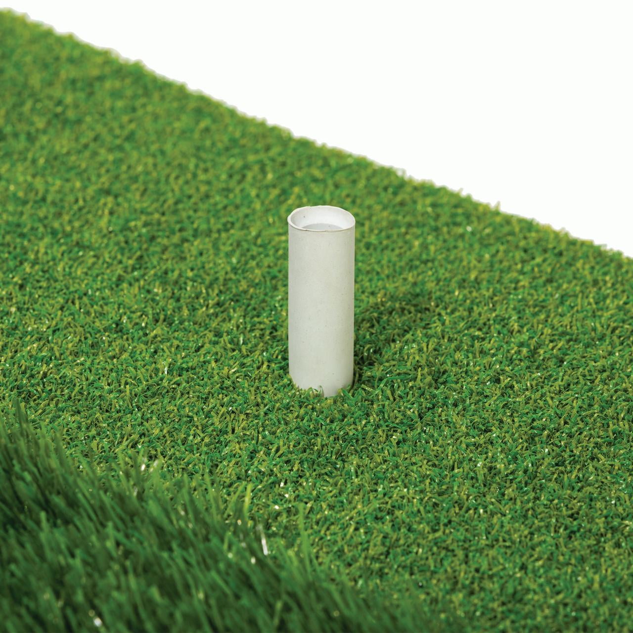 Franklin Sports Tri-Level Golf Hitting Mat with Rubber Tee - Practice Aid Golf