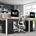thumbnail image 6 of Glyxxen 2 Drawer File Cabinet with Lock, Metal Vertical Filing Storage Cabinet for Home Office, Fit Letter/A4/Legal Size File, Black, 6 of 10