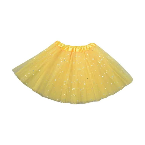 Tutu Skirts for Girls Kids Layered Stars Sequins Tutu Skirt Princess for 2-8 Dress Party Ballet Costume Years Dance