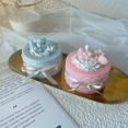 thumbnail image 2 of YSTINNG Hand Made Lovely Fragrant Candle Cake Shape Warm Heart Birthday Gift(blue) A311-001, 2 of 4