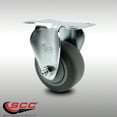 thumbnail image 2 of 3.5 Inch SS Thermoplastic Rubber Wheel Rigid Top Plate Caster Service Caster, 2 of 2