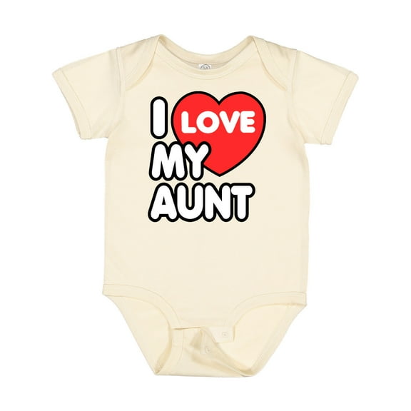 Inktastic I Love My Aunt Boys or Girls Baby Bodysuit