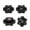 Black, variant on Uxcell Thread Star Knobs 6 Star Knurled Tightening Screw Clamping Knob Handle for Umbrella Base Replacement Black 5mm x 25mm