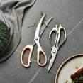 thumbnail image 4 of TIMIFIS Heat Pad Stainless Steel Multifunctional Kitchen Scissors Roasting Scissors Powerful Chicken Scissors Set of Kitchen Siccosrs Kitchen Gadgets, 4 of 6