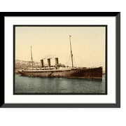 Historic Framed Print, Steamship "Normannia" Algiers Algeria, 17-7/8" x 21-7/8"