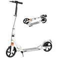 thumbnail image 1 of Adjustable Height Kids Scooter - Foldable Design, White, Ages 6-12 - Smooth Ride with Dual Brakes & Shock Absorption for Outdoor Fun, 1 of 7