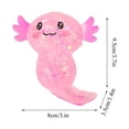 thumbnail image 2 of Kawaii Axolotl Slow Rebound Squishy Toys, Soft TPR Stress Relief Sensory Balls for Kids, Cute Salamander Fidget Toys for Birthday Easter Gifts (Pink), 2 of 7