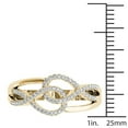 thumbnail image 4 of 1/6ct TW Diamond 10K Yellow Gold Interlocking Loops Fashion ring, 4 of 5