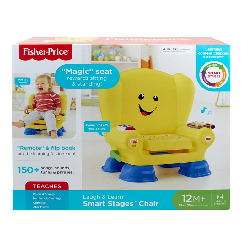 Fisher Price Baby Song Play Chair Interactive Activity Book Sit Stand Learning Toy for Toddlers Yellow Walmart