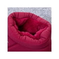 thumbnail image 5 of Gomelly Womens Slipper Fuzzy Warm Shoes Slip On House Slippers Mid Top Winter Shoe Bedroom Indoor Outdoor Home Booties Red 5.5-6, 5 of 9