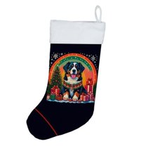 Bernese Mountain Dog Christmas Christmas Stocking 13.5 in x 18 in