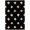 Black, Ivory / Keperra, variant on Hauteloom Keperra Living Room, Bedroom Area Rug - Contemporary - High Pile - Black, Ivory - 8' x 10'
