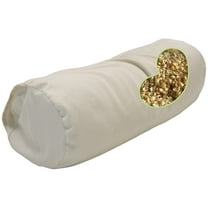 Millet 5x14" Neck Roll Pillow with Pillowcase - Organic Cotton Soft Neck Pillow