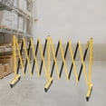 thumbnail image 4 of Expansion Flexible Safety Barrier Fence Barrier Gates, Aluminium with Casters, Yellow, 16.4*3.4 ft, 4 of 8