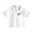 1073White53654, variant on Hifoo Child Kids Boys Girls Short Sleeve Polo Shirt Solid Color Button Closure Casual Comfortable Soft Back To School Fashionable Tops