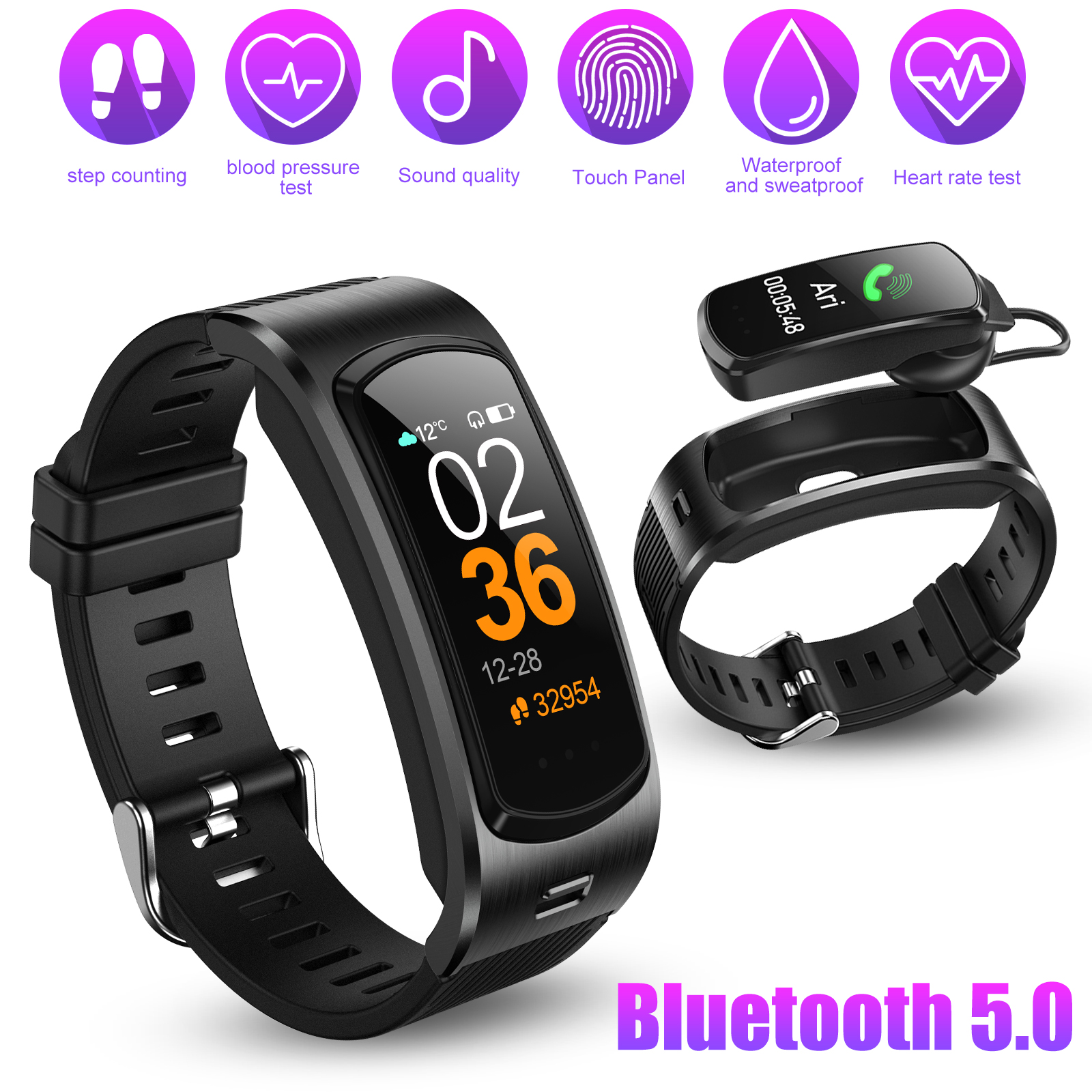 smartwatch with bluetooth 5.0