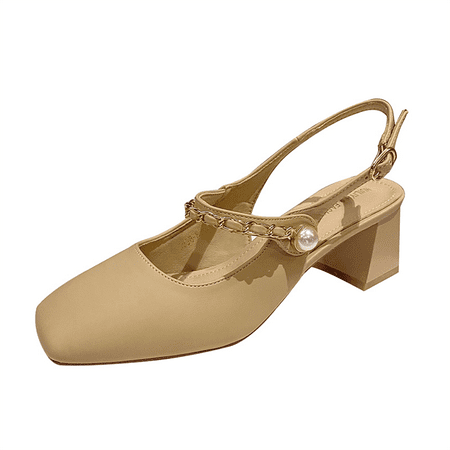 

Women s Vintage Chunky Heel Comfortable Mary Jane Velcro Leather Shoes
