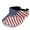 American Flag Design, variant on Adjustable Polyester Fabric Sun Visor Hat for Running Golf, Adjustable Strap Lightweight Empty Top Sun Visor Cap, Tennis Racket Pattern