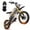Gold-1, variant on 3000W Electric Dirt Bike for Adults-42MPH Max Speed,48V 30Ah LFP Battery,50+Mile Range,Full Suspension,Fat Tires,Dual Hydraulic Brakes,Off-Road Electric Motorcycle by Arshin,Gold