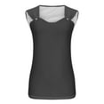 thumbnail image 5 of yoeyez Tank Tops for Women Dressy, Women's Casual Summer V Neck Sleeveless Camisole Ring Straps Loose Fit Workout Basic Shirts Black,L, 5 of 5