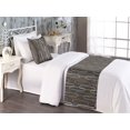 thumbnail image 2 of Vintage Bed Runner Set, Retro Oval Rectangular Shapes Continuous Loop Earthy Circular Pattern, Decorative Bedding Scarf & a Pillow Sham for Hotels Homes, Twin, Dark Grey and Sand Brown, by Ambesonne, 2 of 3
