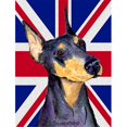 thumbnail image 1 of Doberman With English Union Jack British Flag Flag Garden Size, 1 of 1