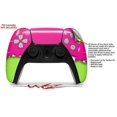 thumbnail image 3 of WraptorSkinz Skin Wrap compatible with the Sony PS5 DualSense Controller Ripped Colors Hot Pink Neon Green (CONTROLLER NOT INCLUDED), 3 of 3