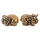 thumbnail image 3 of Golden Brass Wedding Couple Pig Statue Romantic Decor Handcrafted Ornament for Home Decoration 2pcs, 3 of 4