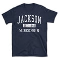 thumbnail image 1 of Jackson Wisconsin Classic Established Men's Cotton T-Shirt, 1 of 1