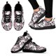 thumbnail image 1 of Zapatillas casuales con calavera rosa en 3D para mujer, zapatos para caminar con calavera de girasol y estampado de flores, zapatos de tenis transpirables, 1 of 6