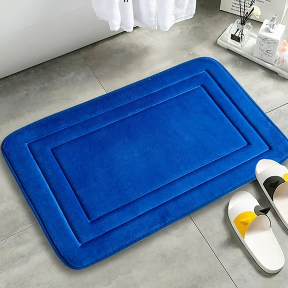 Carpet Quick-drying Coral Velvet Door Mat Slip-free Water Absorbent Foam Bath Mat