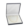 thumbnail image 4 of THE PEARL SOURCE 14K Gold 7-8mm AAAA Quality Triple Strand White Freshwater Cultured Pearl Necklace for Women in 17-19" Princess Length, 4 of 6