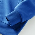 thumbnail image 4 of CYRBOKO Sweatshirts for Toddler Boys, 2025 Cotton Long Sleeve Full Zip Hooded Tops Blue Size 3-4 T, 4 of 5