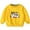 Yellow, variant on Odeerbi Toddler Boys Girls Halloween Ghost Crewneck Sweatshirts Fall Winter Cotton Sweatshirt Toddler Kids Cute Solid Color Long Sleeve Sweatshirts Top Toddler Clothes Orange