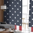 thumbnail image 4 of Sheer Curtains 84 Inches Long, Patriot American Flag Light Filtering Window Curtains for Living Room/Bedroom, Independence Day 4th of July Rod Pocket Voile Sheer Curtain Drapes, 52"W x 84"L, 2 Panels, 4 of 9