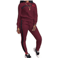thumbnail image 2 of Akmipoem Women 2 Piece Sweatsuit Outfit Striped Long Sleeve Pullover Activewear Jogging Tracksuit Set, 2 of 5