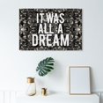 thumbnail image 2 of Wynwood Studio 'All A Dream Glitter' Typography and Quotes Wall Art Canvas Print - White, Gray, 36" x 24", 2 of 2