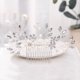 thumbnail image 3 of Handmade hair accessories with pearl flower comb - silver, 3 of 5