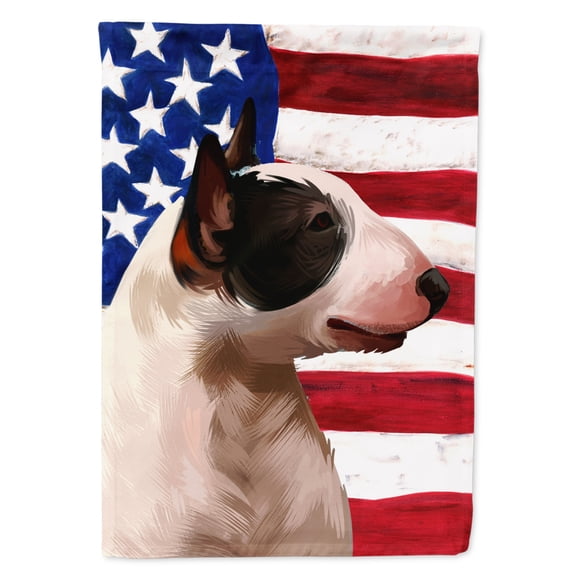 Carolines Treasures CK6466GF Bull Terrier Miniature American Garden Size outdoor-flags, Multicolor