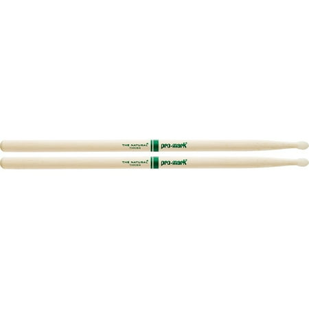 ProMark - TXR2BN - Classic Forward 2B Raw Hickory Drumstick, Oval Nylon Tip