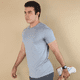 thumbnail image 2 of Playera Deportiva Secado Rápido Gris Para Hombre Manga Corta, 2 of 4