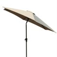 thumbnail image 5 of Duosong 8.8 Ft Outdoor Aluminum Patio Umbrella, Gray Round Market Umbrella, Push Button Tilt And Crank Lift, 5 of 10