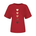 thumbnail image 6 of Vetsdori Womens Graphic Shirts Short Sleeve Summer Blouses Valentine Cute Holiday,Plus Size Pullover Tops for Junior Crew Neck, 6 of 7