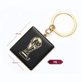 thumbnail image 2 of 2022 FIFA World Cup 3D Black and Gold Trophy Keychain, Qatar World Cup Mascot Keychain Souvenir Keyring, Car Backpack Decorative Charm, 2 of 5