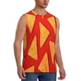 thumbnail image 2 of Fuzoiu Tortilla chips Print Men's Sleeveless T-shirt,Sleeveless Tee Shirts,Quick-Dry Athletic Tank Top for Gym, Running, Sports & Outdoor Activities-XX-Large, 2 of 7