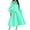 Mint Green, variant on fartey Women Trendy A Line Dresses With Bow Tie Puff Long Sleeve Sundress Tunic FIt Solid Color Maxi Dress Elegant Fashion Flared Holiday Party Sundresses with Pockets
