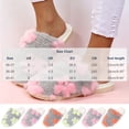 thumbnail image 3 of JUSLIO Slippers for Women Fuzzy Plush Flat Sole Non Slip Indoor House Slippers Closed Toe Slide Slippers, 3 of 7