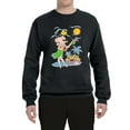 thumbnail image 2 of Wild Bobby Betty Boop Island Girl Paradise Betty Boop Unisex Crewneck Sweatshirt, Black, Small, 2 of 5