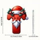 thumbnail image 2 of Seyotauo 2025 Alphabet Ornaments for Christmas Tree, Acrylic Christmas Santa Claus Hat Alphabet Ornaments with White Beard, Red Alphabet Ornaments for Crafting Christmas Tree Decor, 2 of 2