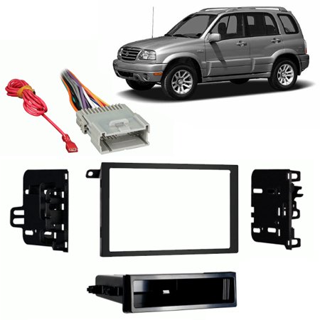 Fits Suzuki Vitara 1999-2004 Double DIN Stereo Harness ... car audio wiring kit walmart 